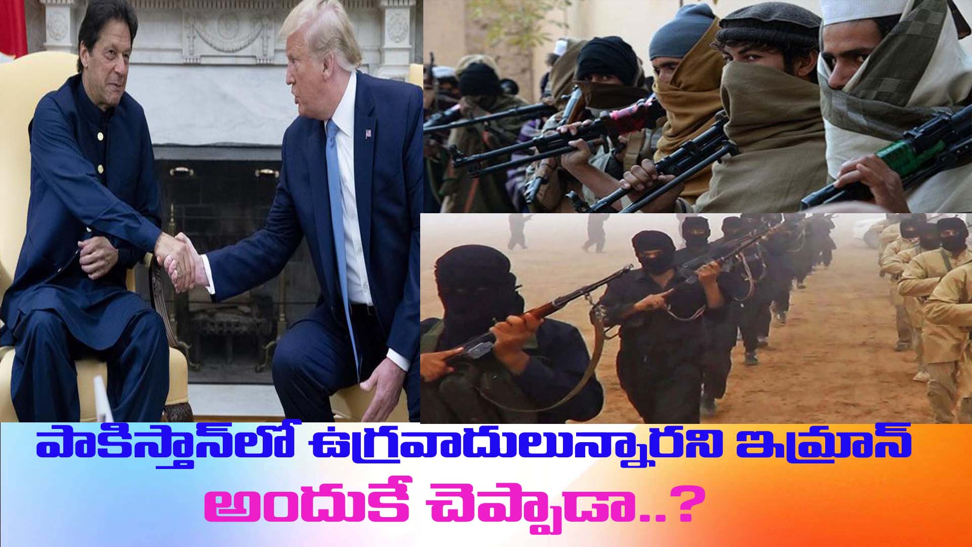 ఉగ్రవాదులున్నారని  చెప్పడం వెనుక అసలు ఉద్దేశ్యం ?