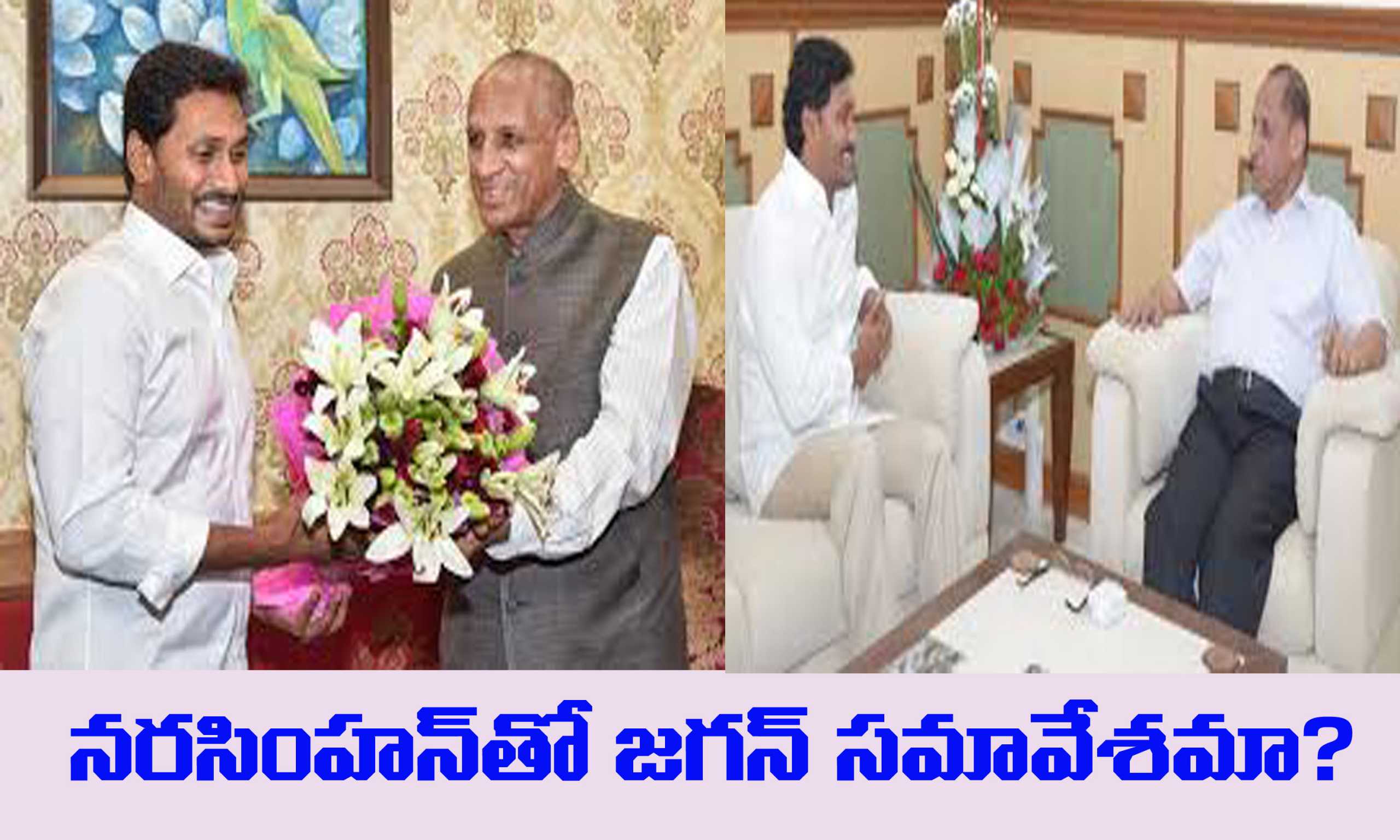 నరసింహన్ తో జగన్ మోహన్ రెడ్డి భేటీ ఎందుకోసం ?