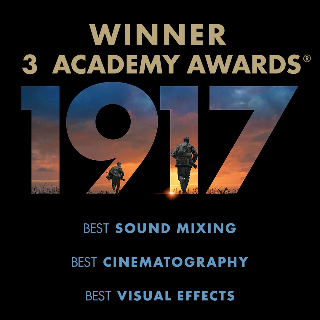 వార్‌ ఎపిక్‌ డ్రామా ‘1917’కు మూడు ఆస్కార్ అవార్డ్స్