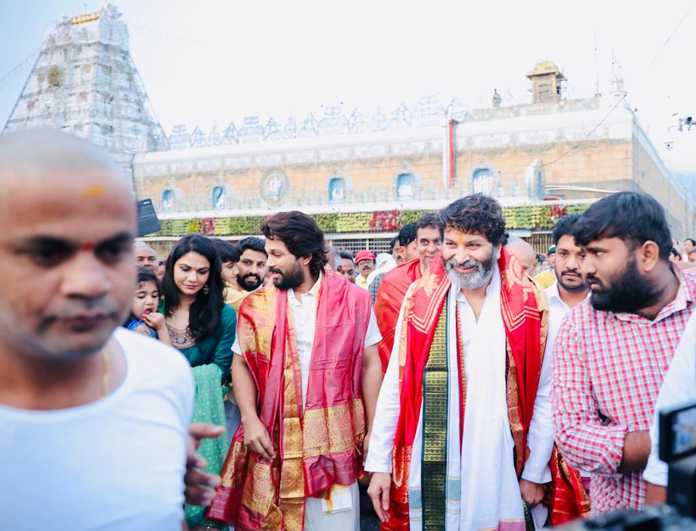 తిరుమ‌లలో అల టీమ్ హంగామా!