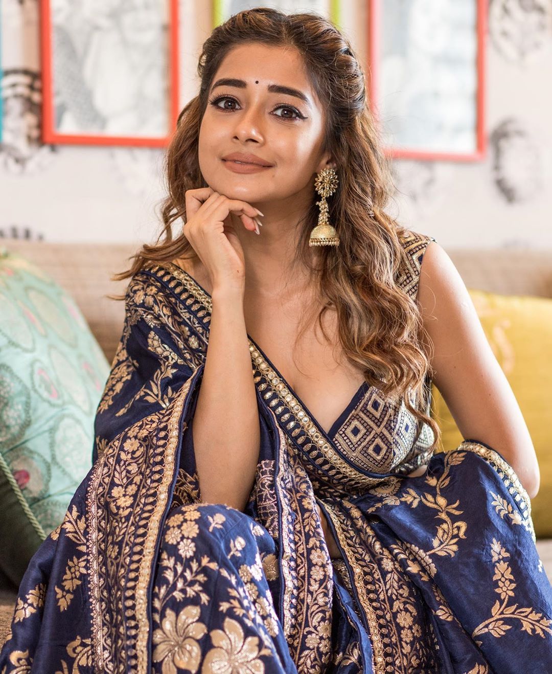 Actress Tina Dutta Half Saree Photos