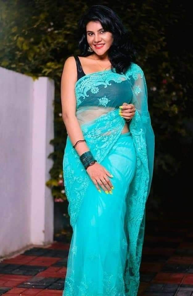Nivisha new saree pictures Nivisha new saree pictures