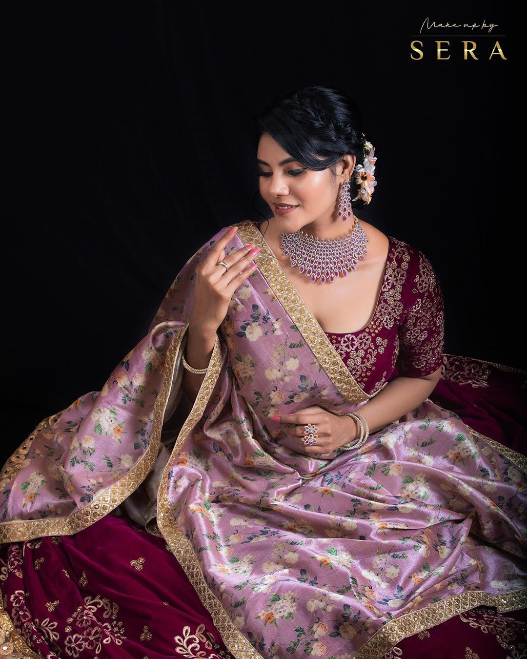 Nivisha new saree pictures Nivisha new saree pictures