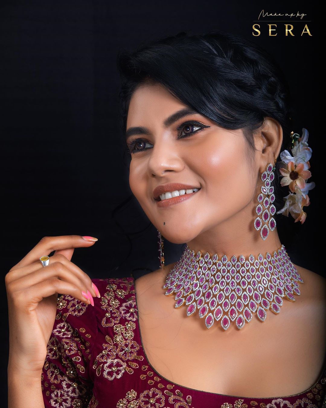 Nivisha new saree pictures Nivisha new saree pictures