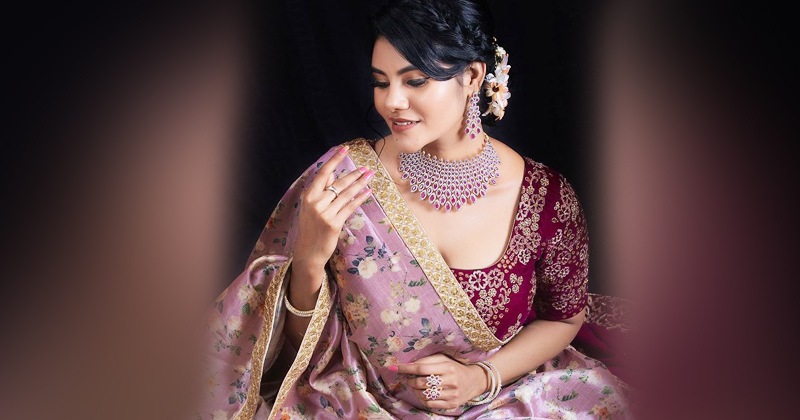 Nivisha new saree pictures