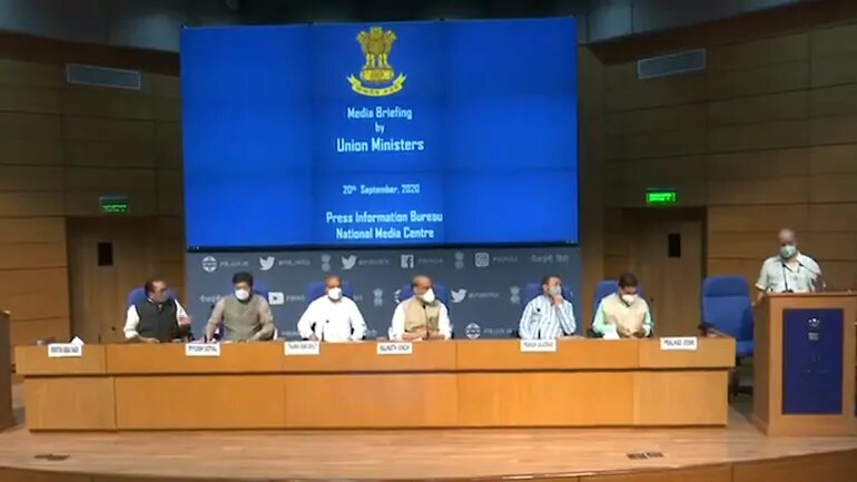 బ్రేకింగ్: ఎంఎస్పి కొనసాగుతుందని హామీ, వ్యవసాయ బిల్లులపై రాజ్ నాథ్ సింగ్ భరోసా