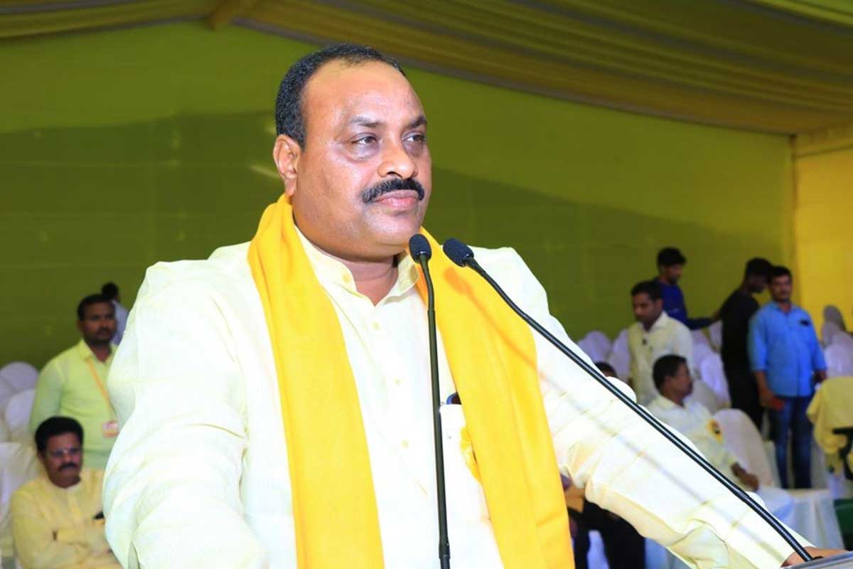 TDP activists expecting press meet from Atchannaidu TDP activists expecting press meet from Atchannaidu
