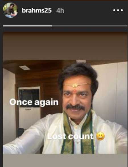 Actor Brahmaji Back To Shooting Actor Brahmaji Back To Shooting