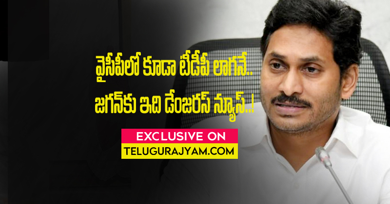 వైసీపీలో కూడ టీడీపీ లాగ‌నే.. జ‌గ‌న్‌కు ఇది డేంజరస్ న్యూస్..!