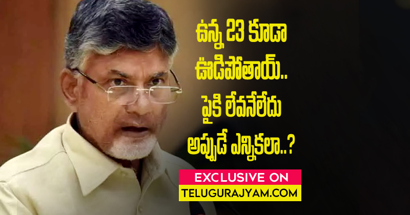 ఉన్న 23 కూడా ఊడిపోతాయ్… పైకి లేవనేలేదు అప్పుడే ఎన్నికలా ?
