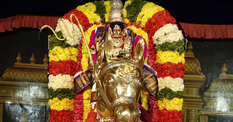 అశ్వవాహనంలో శ్రీమలయప్పస్వామి !