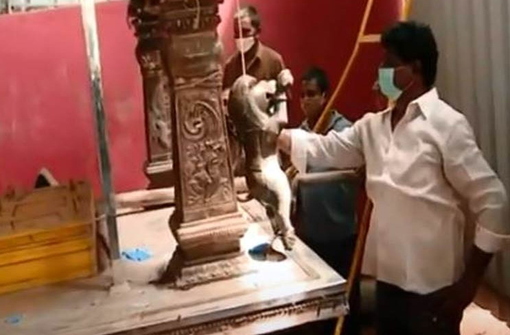 Occult rituals conducted in vijayawada kanaka durga temple for nara lokesh