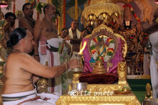 the pooja details of tirumala venkateswara swamy