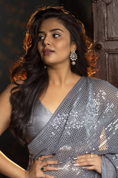 sreemukhi serious looks sreemukhi serious looks