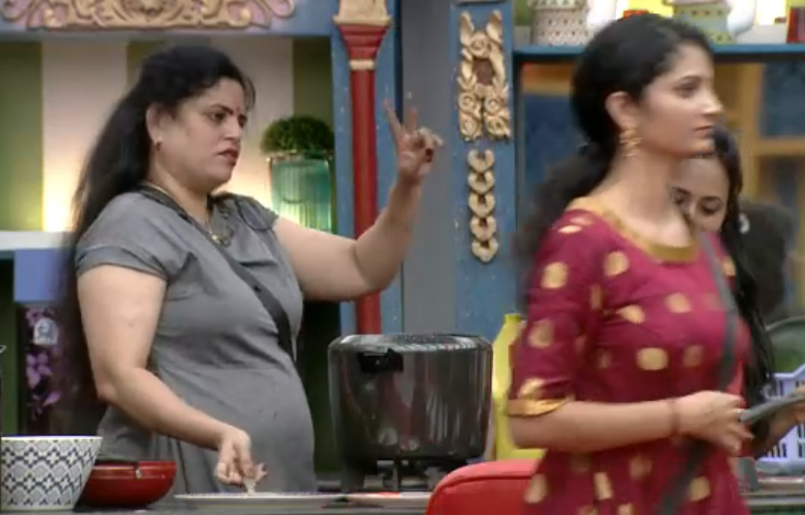 dispute started in bigg boss house between karate kalyani and jordar sujatha