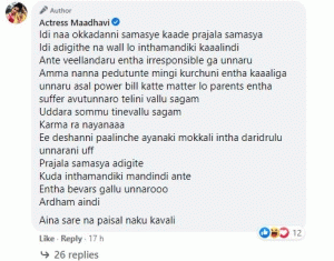 Madhavi Latha Fires On Netizens About Current Bills