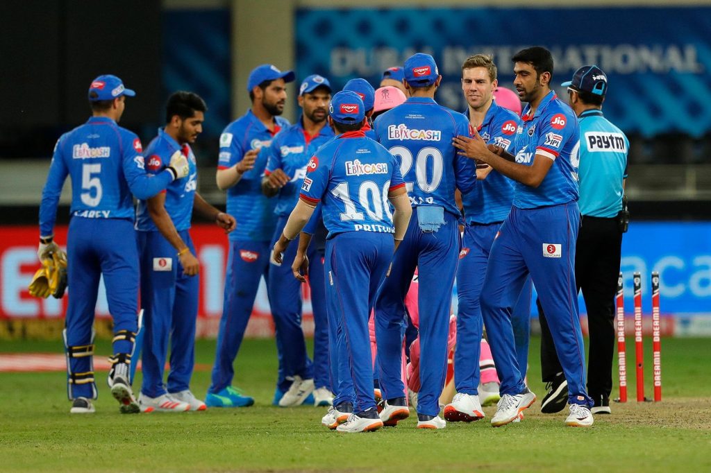 delhi beats the rajastan by 13 runs