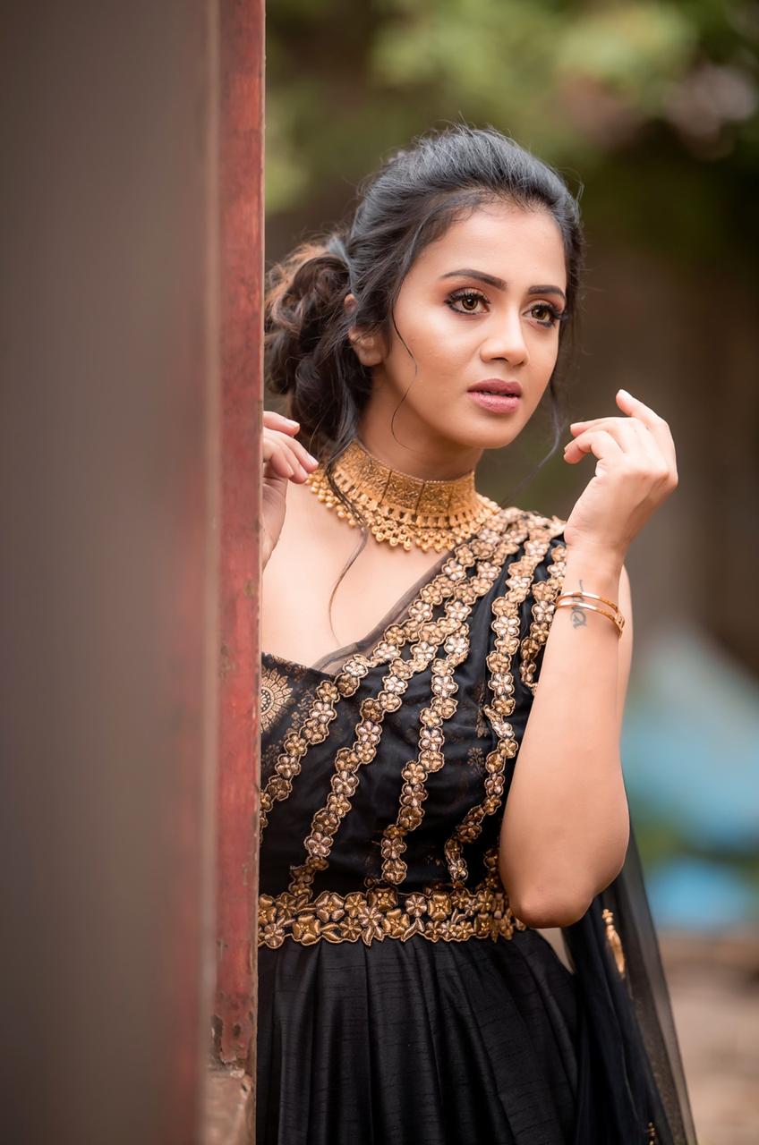 Anjana Rangan Black Dress Stills Anjana Rangan Black Dress Stills