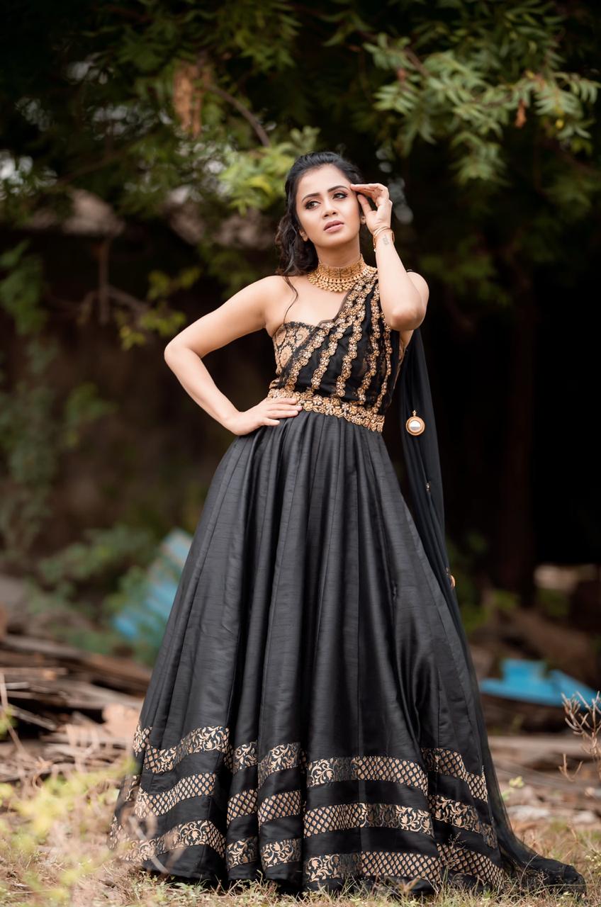 Anjana Rangan Black Dress Stills Anjana Rangan Black Dress Stills