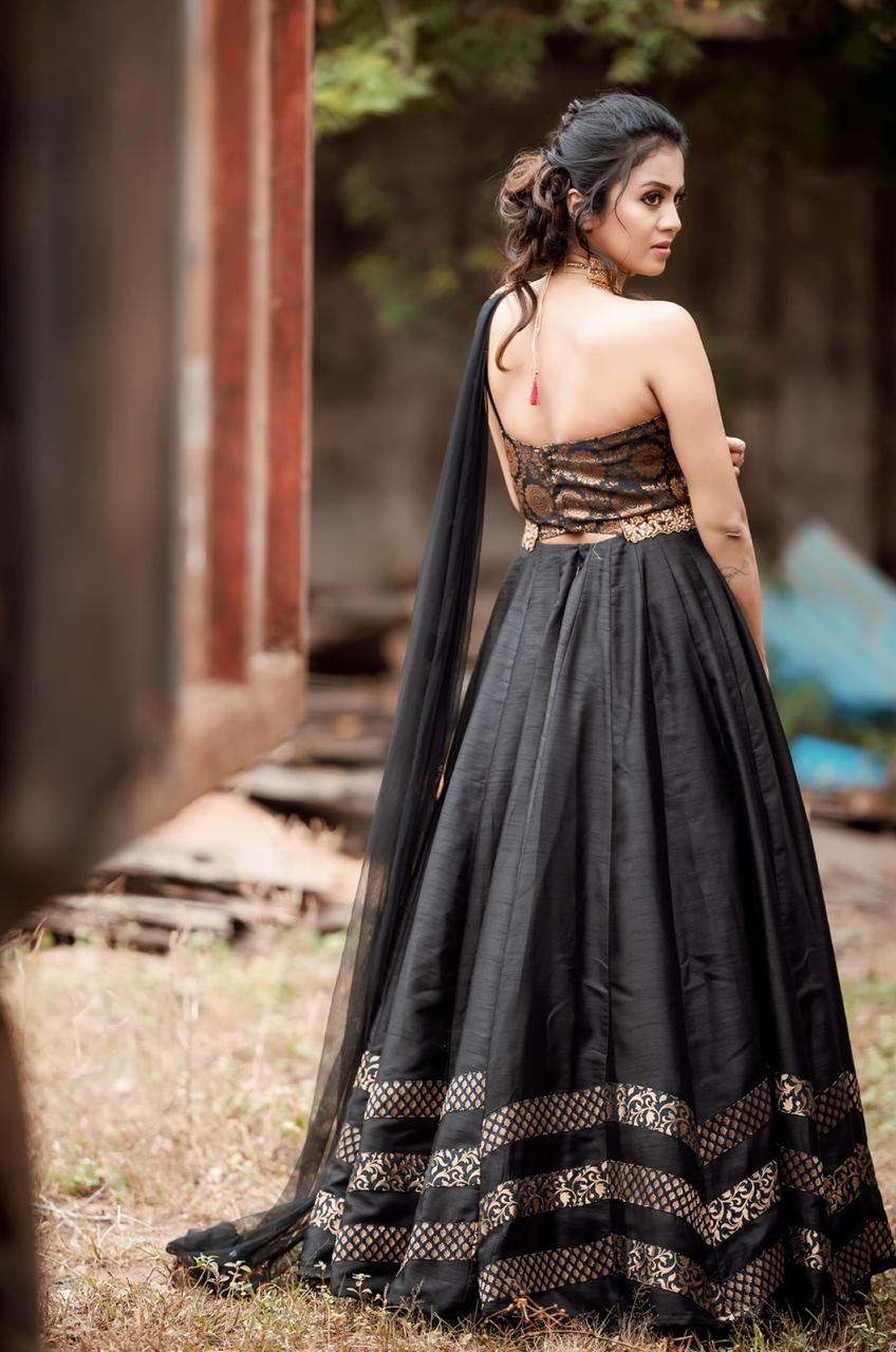 Anjana Rangan Black Dress Stills Anjana Rangan Black Dress Stills