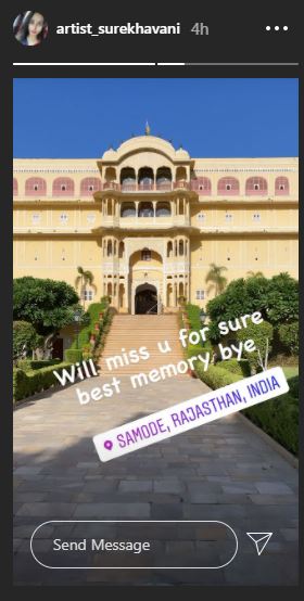 Artist Surekha Vani Completes Shoot And Returns From Samode