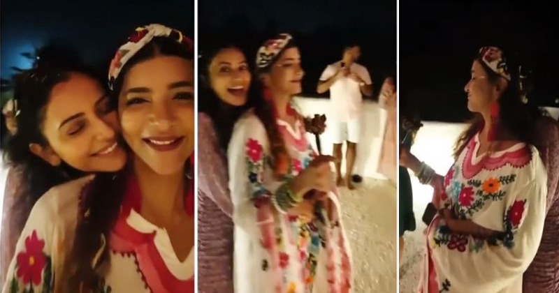 మంచు లక్ష్మీని వెనకనుంచి ఘాడంగా హత్తుకున్న రకుల్.. ఈ బంధానికి పేరేంటి… వైర‌ల్ వీడియో?