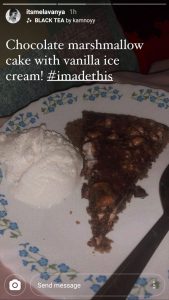 Lavanya Tripathi Prepared A Chocolate cake