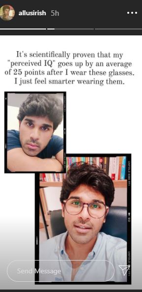 Allu Sirish Stolen tejaswi Madivada Glasses