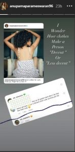 Anupama Parameswaran Explanation ABout Her Bold Pic