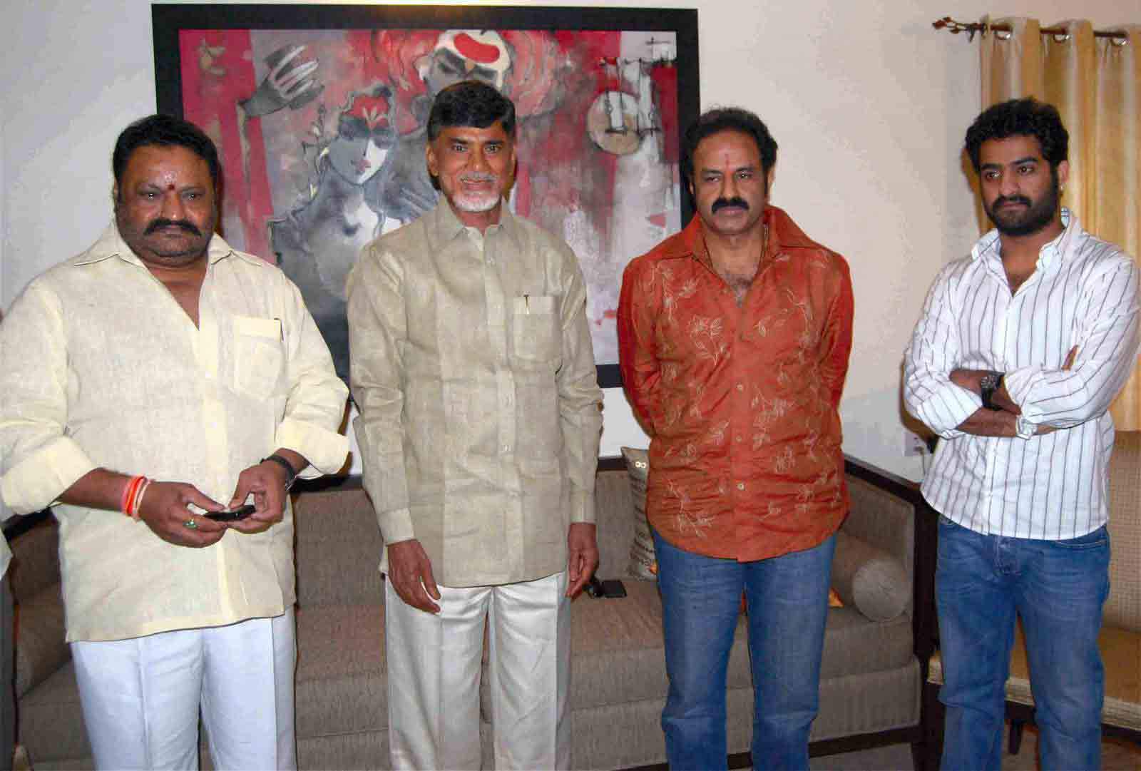 cbn and nandamuri family telugu rajyam