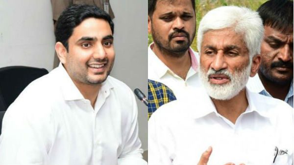 Netizens angry with Vijaysai Reddy tweets on Lokesh