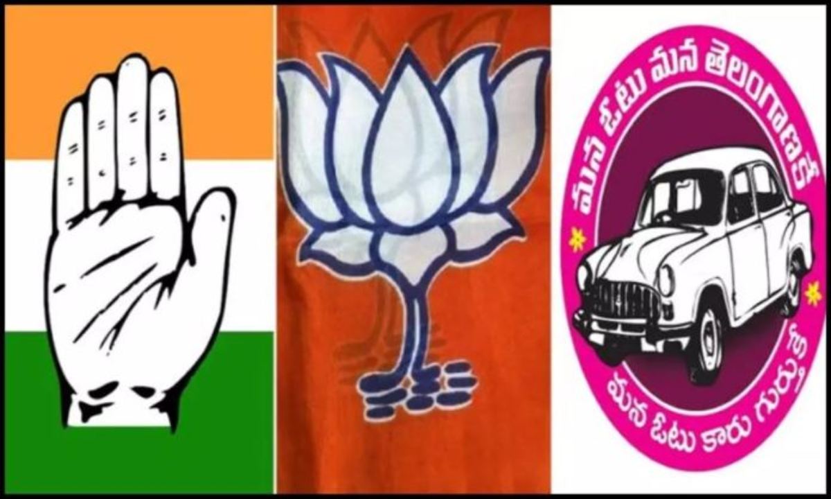 trs bjp congress