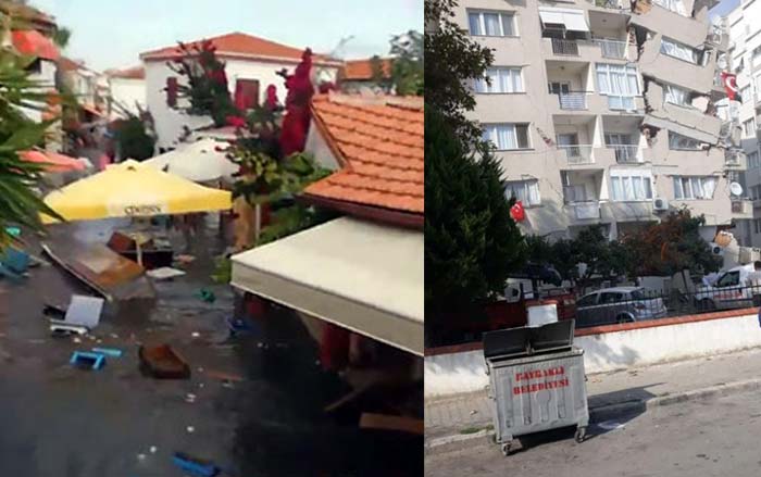 టర్కీలో భారీ భూకంపం, సునామీ.. కుప్పకూలిన భవనాలు.. జనాల పరుగులు.. వీడియోలు