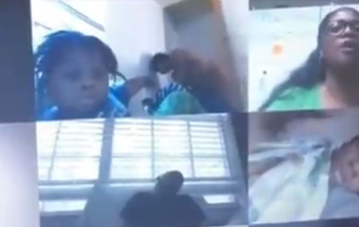 కూతురు ఆన్ లైన్ క్లాస్ జరుగుతుండగా నగ్నంగా వచ్చిన తల్లి.. వైరల్ వీడియో