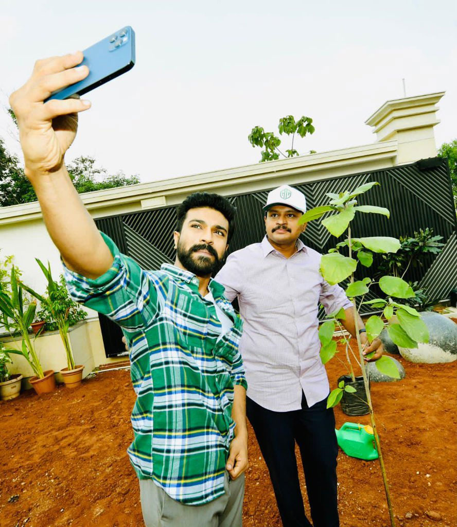 Ram Charan Green India Challenge To Alia Bhatt And rajamouli