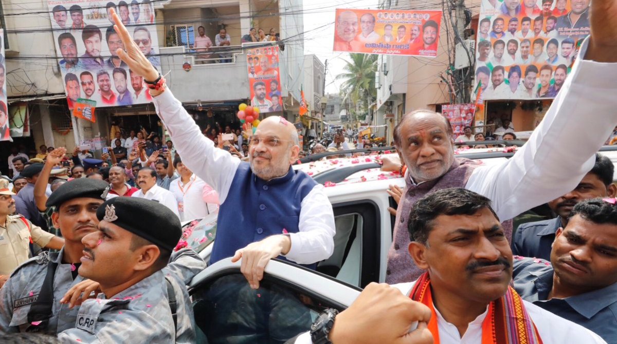 Amit-Shah-Hyderabad today