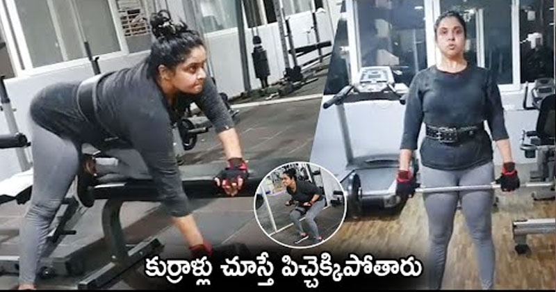 Actor Pragthai Lift 100 Kgs Weights,pragathi