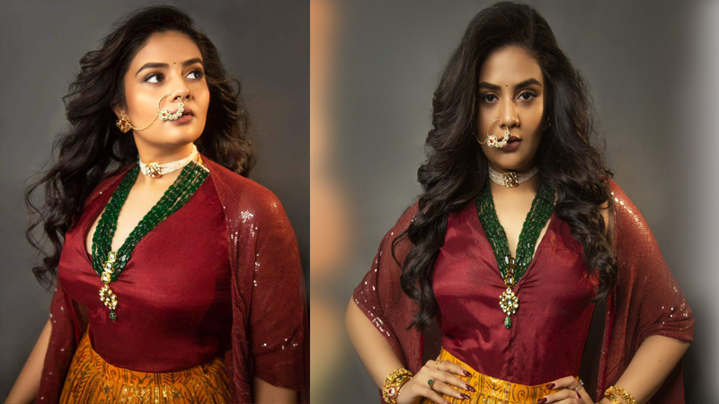 sreemukhi Red Dress Latest Stills