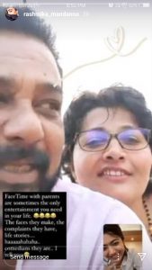 Rashmika Mandanna About Her Parents