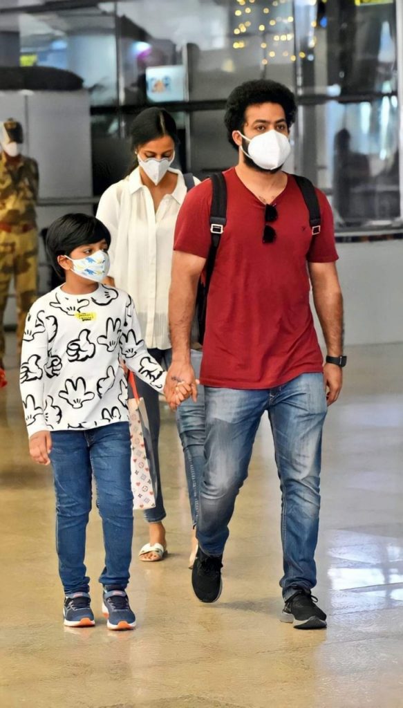 JR NTR Returns From Dubai ANd Spotted at RGIA