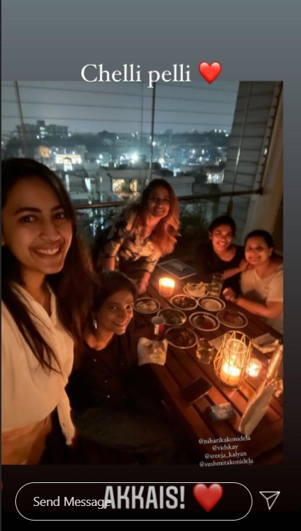 Niharika Konidela Marriage Party With Cousin Sister