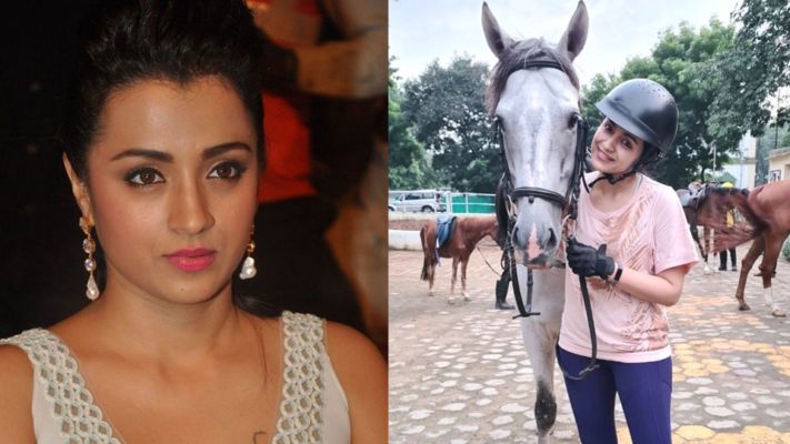 త్రిష గుర్రమెక్కితే నోట మాట రాదంటున్నారు ..!