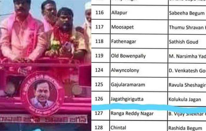 jagan name in ghmc trs election campaign