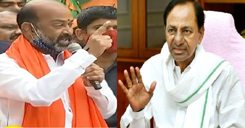 Bandi Sanjay open warning to KCR