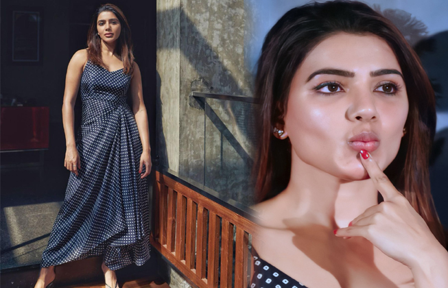 Samantha Akkineni Blue Dress Pics