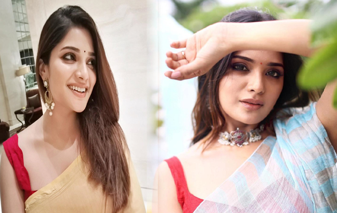 Aathmika Saree New Wallpapers