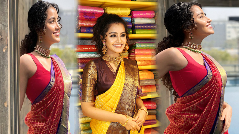 Anupama Parameswaran Saree Looks