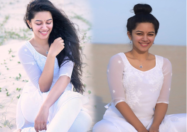 Mirnalini Ravi White Dress Photos