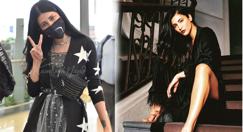 Shruti Haasan Black Dress Images