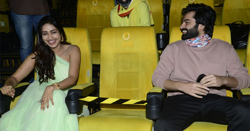 Nivetha Pethuraj And Ram Pothineni Red Movie Trailer Launch Pics